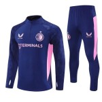 Feyenoord Rotterdam Training Sweatshirts Viertelreißverschluss 2025-26 Blaue